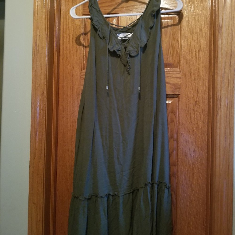 Green Summer light dress